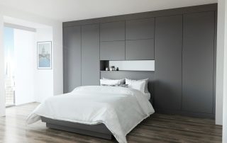Glacier SM Graphite Fitted Bedroom with double bed
